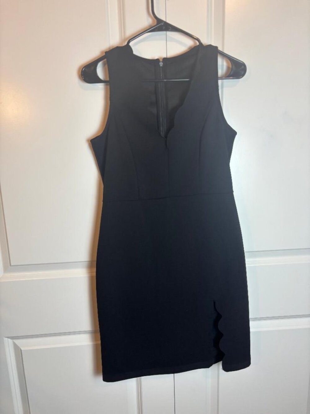 Black Scalloped Dress